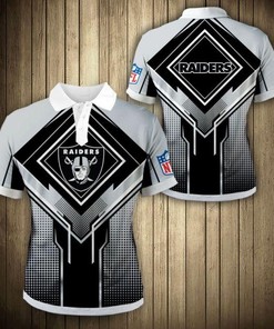 Las Vegas Raiders Square Lattice Polo Shirt