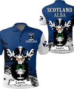 Laurie or Lawrie Scottish Family Crest Scotland Special Polo Shirt - Golf Shirt