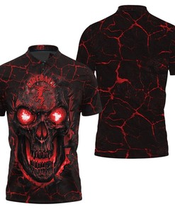 Lava Skull Fireball Printed Hoodie Graphic Printed Tshirt Hoodie Up To 5Xl 3D Polo Shirt