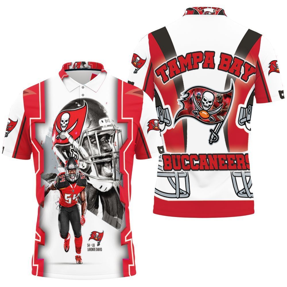 Lavonte David 54 Tampa Bay Buccaneers Nfc South Division Champions Super Bowl 2021 3D Polo Shirt