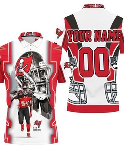 Lavonte David 54 Tampa Bay Buccaneers Nfc South Division Champions Super Bowl 2021 Personalized Polo Shirt