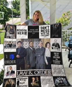 Law & Order Personalized T-Shirt Quilt Bedding Set for Home Decor and Family Gifts