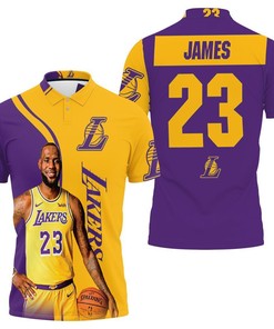 Lebron James 23 Los Angeles Lakers Nba Western Conference 3D Polo Shirt
