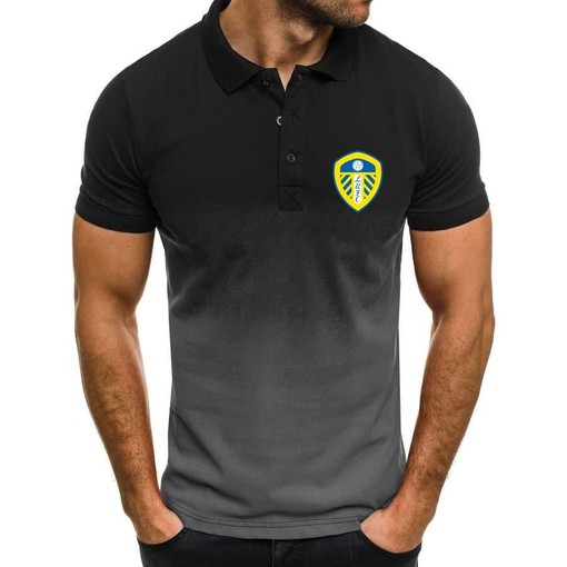 Leeds United LUFC Gradient Polo Shirt