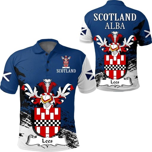 Lees Scottish Family Crest Scotland Special Polo Shirt - Golf Shirt