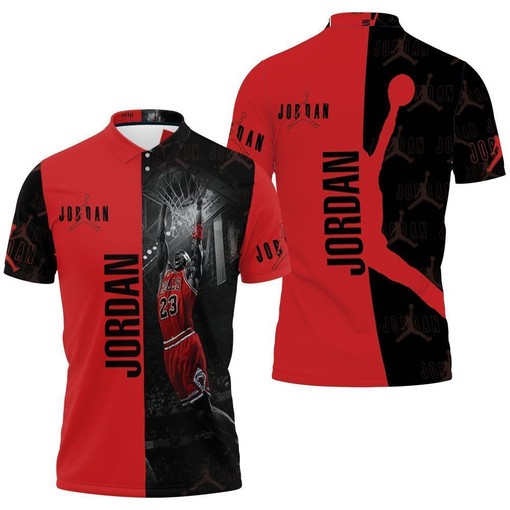 Legend Michael Jordan Chicago Bulls 23 3D Polo Shirt