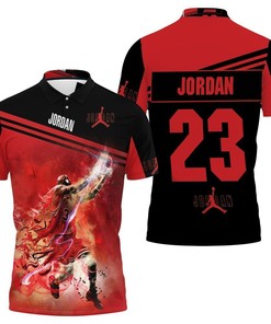 Legend Of Nba Michael Jordan 23 Chicago Bulls 3D Polo Shirt