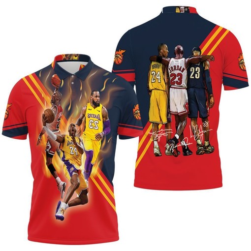 Legend Of Nba Signatures 3D Polo Shirt