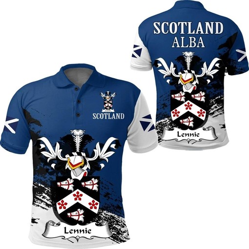 Lennie Scottish Family Crest Scotland Special Polo Shirt - Golf Shirt
