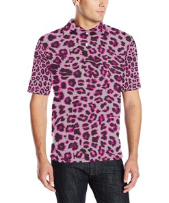 Leopard Pattern Print Design 02 Men Polo Shirt