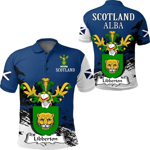 Libberton Scottish Family Crest Scotland Special Polo Shirt - Golf Shirt