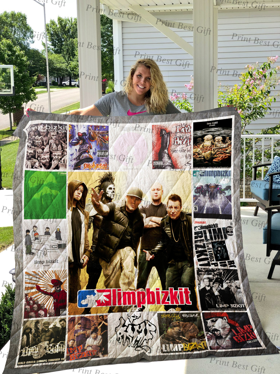 Limp Bizkit Album Cover Quilt Bedding Set - Great for Bedroom Decoration and Gifts for Fans