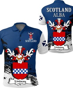 Lindsay Scottish Family Crest Scotland Special Polo Shirt - Golf Shirt