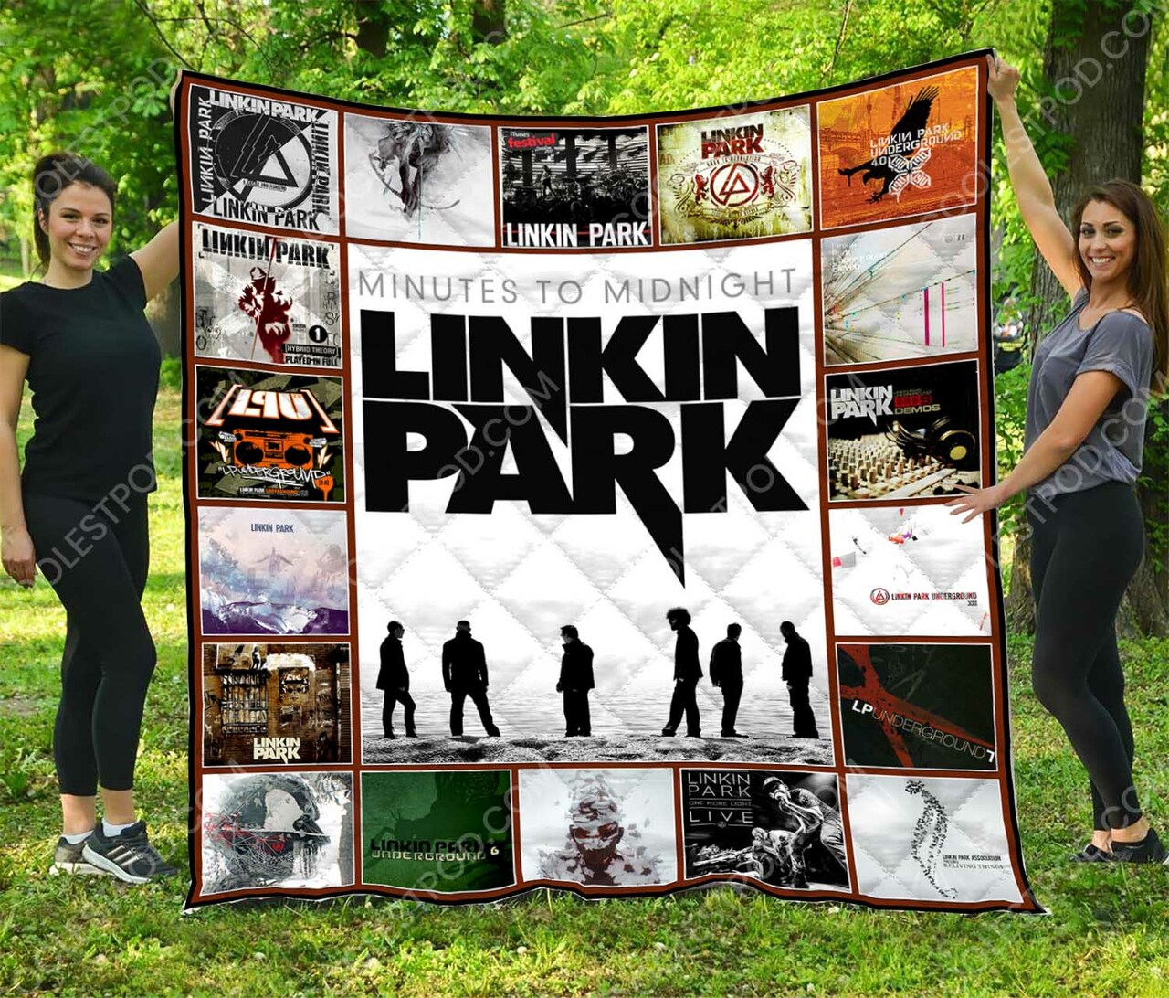 Linkin Park Band Custom Quilt Bedding Set Great for Bedroom Decor and Gifts for Fans