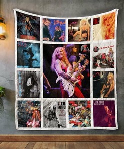 Lita Ford Album Covers Quilt Bedding Set Blanket Bedroom Decor, Gifts for Family