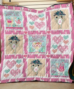 Llama Themed Quilt Bedding Set for Bedroom Decor and Family Gifts, Perfect for Home Decoration and Picnic