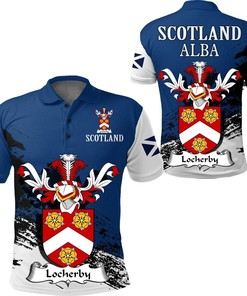 Locherby Scottish Family Crest Scotland Special Polo Shirt - Golf Shirt