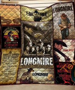 Longmire Collage Blanket Quilt Bedding Set for Personalized Home Decor and Family Gifts