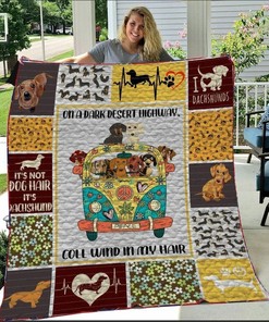 Look Beside You - Dachshund Quilt Bedding Set for Dog Lovers
