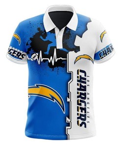 Los Angeles Chargers Beating Curve Polo Shirt
