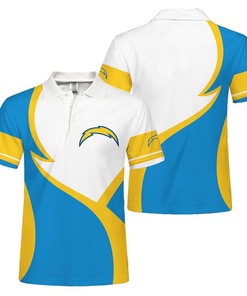 Los Angeles Chargers Button Up Polo Shirt