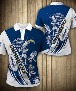 Los Angeles Chargers Casual 3D Polo Shirt