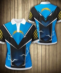 Los Angeles Chargers Flame Polo Shirt