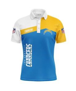Los Angeles Chargers Women's Button Up Polo Shirt