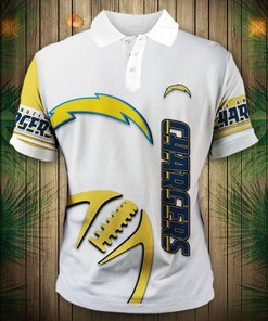 Los Angeles Chargers Zigzag Casual Polo Shirt