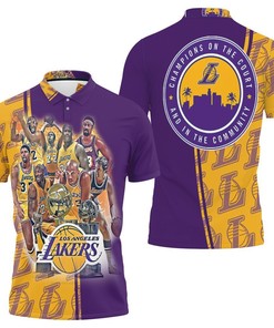 Los Angeles Lakers Legend Nba Western Conference 3D Polo Shirt