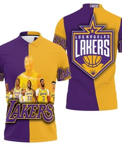 Los Angeles Lakers Nba Western Conference 3D Polo Shirt