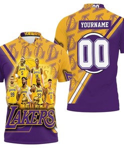 Los Angeles Lakers Nba Western Conference Logo Polo Shirt