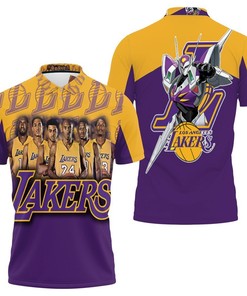 Los Angeles Lakers Nba Western Conference Robot 3D Polo Shirt