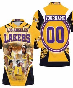 Los Angeles Lakers Player Photo Logo Western Conference Polo Shirt