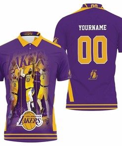 Los Angeles Lakers Players Photos Nba Western Conference Polo Shirt