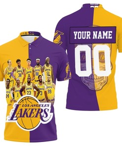 Los Angeles Lakers Skull Logo Nba Western Conference Personalized Polo shirt