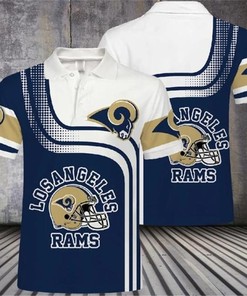 Los Angeles Rams Casual Polo Shirt for Fans