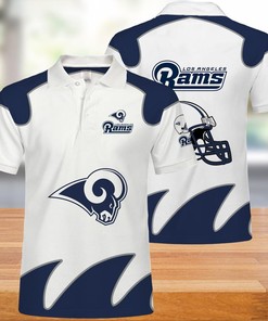 Los Angeles Rams Polo Shirts White Gift for NFL Fans