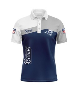 Los Angeles Rams Women's Button Up Polo Shirt