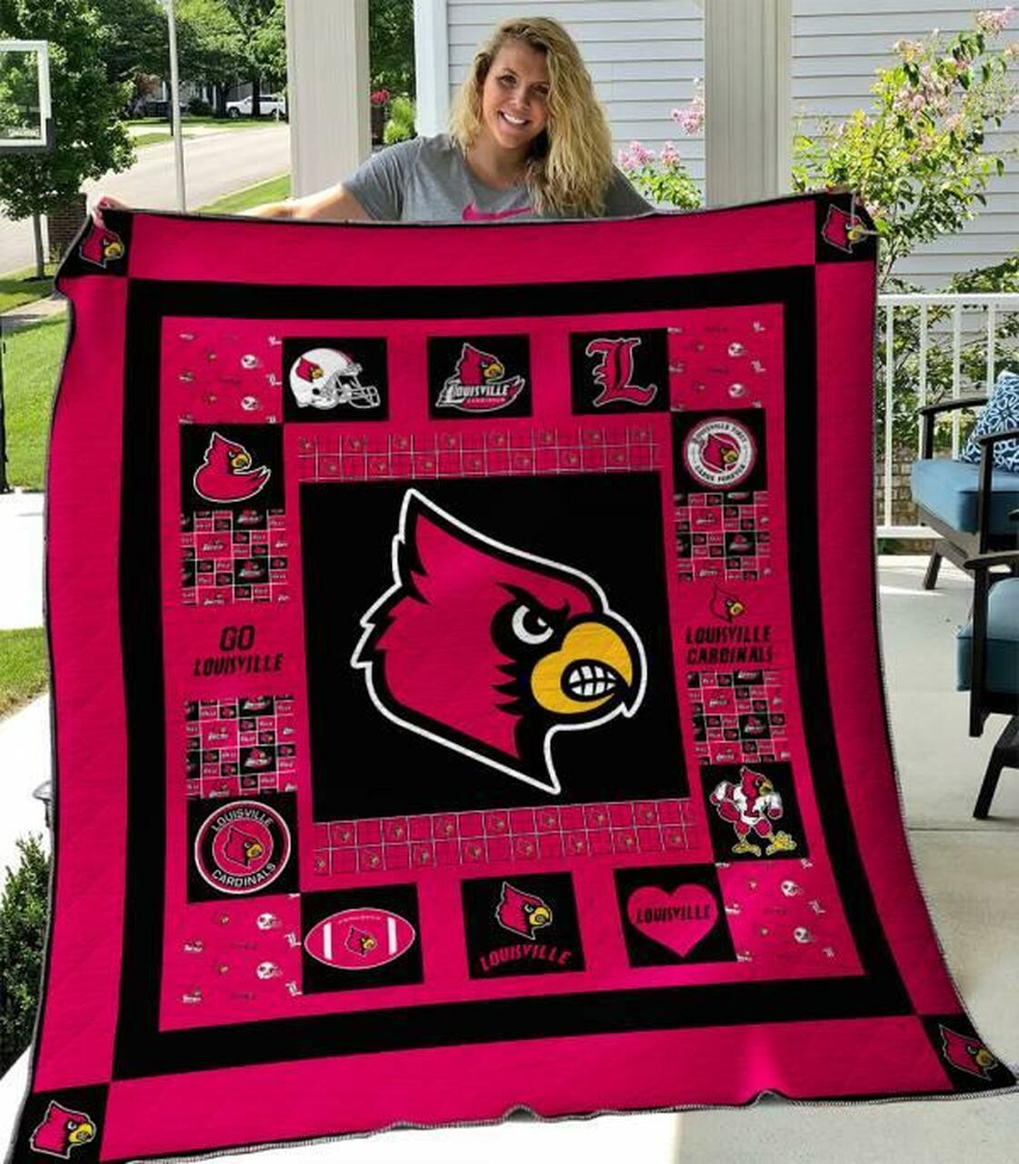 Louisville CardinalsQuilt Bedding Set Blanket Limited Quilt Bedding Set Blanket