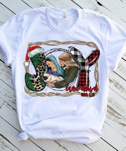 Love Came Down Luke 2.11 T-Shirt - Christian Christmas Nativity Design