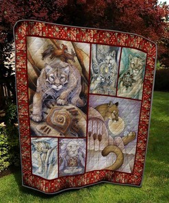 Love Lion Quilt Bedding Set Bedroom Decor, Gifts for Family