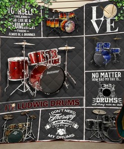 Love Ludwig Drums Like Quilt Bedding Set Blanket Bedroom Decor, Gifts for Family