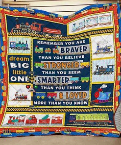 Love My Little One Train Quilt Bedding Set for Personalized Home Decor and Family Gifts
