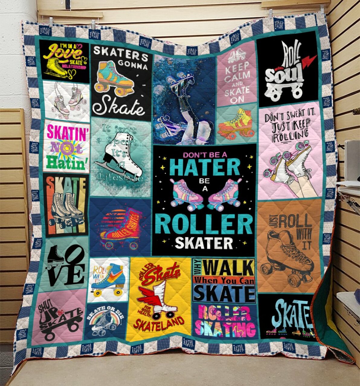 Love Skate Blanket 3D Printing Quilt Bedding Set Bedroom Decor, Gifts for Family