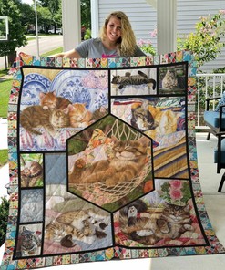 Lovely Cat To My Mom From Daughter From Son Quilt Bedding Set Blanket MotherS Day