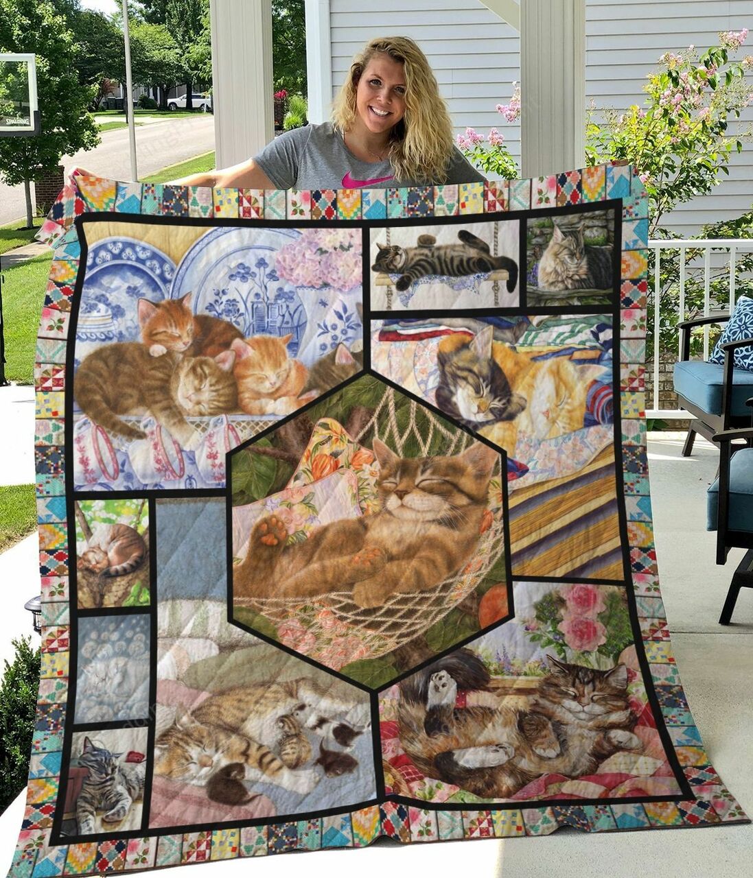 Lovely Cat To My Mom From Daughter From Son Quilt Bedding Set Blanket MotherS Day