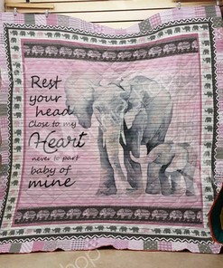Lovely Elephant Quilt Bedding Set for Personalized Home Decoration - Great for Family Gifts