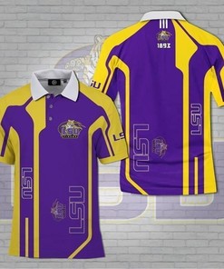 Lsu Tigers Ncaa Fan All Print 3D Polo,