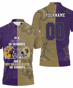 Lsu Tigers On Saturdays And New Orleans Saints On Sundays Fan 3D Polo Shirt for NCAA Fans
